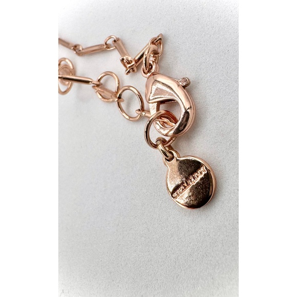 Stella & Dot “Rebel” Larkavite Rose Gold Toned Necklace - Picture 5 of 5